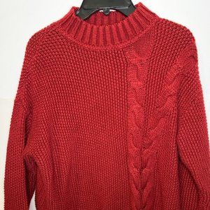 Red Twisted Simply Vera Vera Wang Sweater